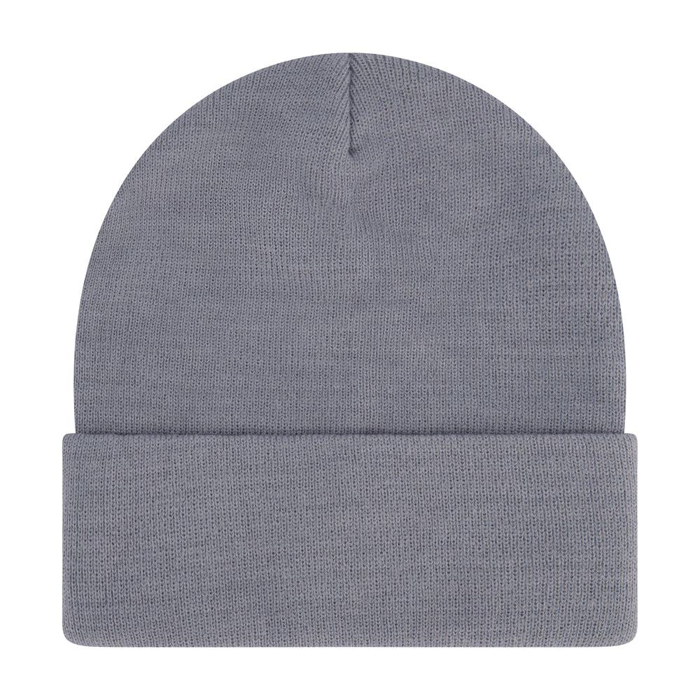 Elowel Beanie Hats for Men and Women - 100% Acrylic Thick Thermal Knit Skull Beanie Winter Hat - Unisex Cuffed Plain Blue Grey Beanie Hat